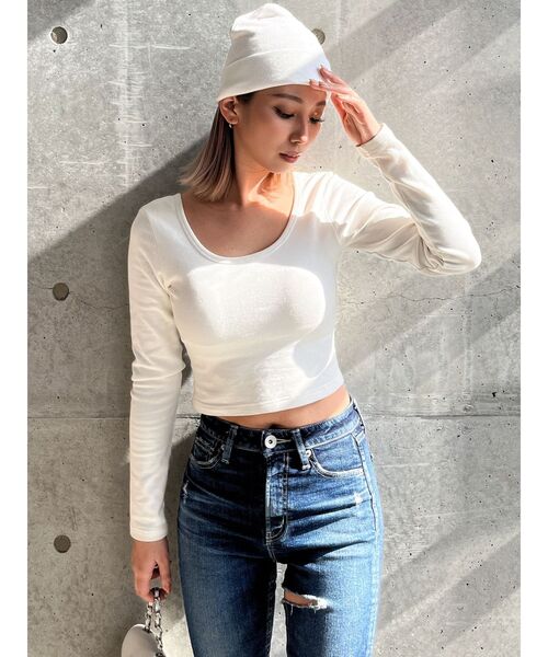 GYDA（ジェイダ）の「GYDIES ANGELS ニットキャップ（ニットキャップ/ビーニー・レディース・ブラック/オフホワイト・FREE）」の12枚目の写真