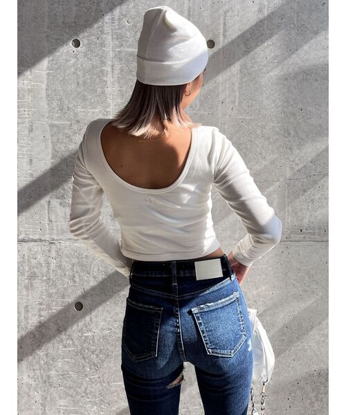 GYDA（ジェイダ）の「GYDIES ANGELS ニットキャップ（ニットキャップ/ビーニー・レディース・ブラック/オフホワイト・FREE）」の13枚目の写真