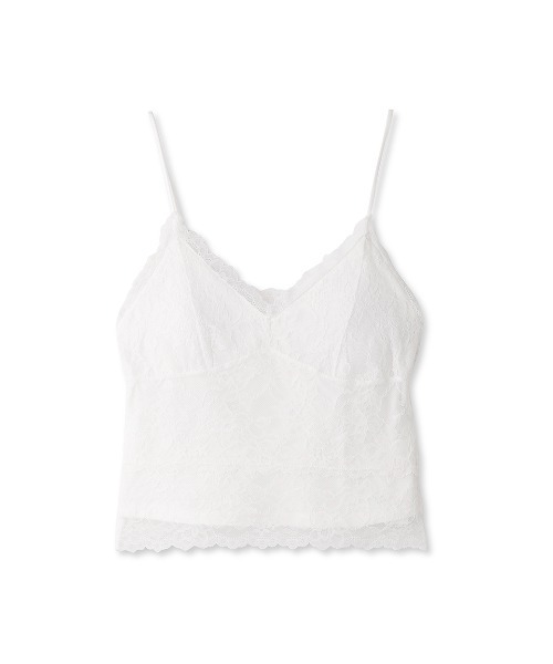 SNIDEL（スナイデル）の「レースカップインナーキャミ（キャミソール・レディース・ホワイト/ブラック/ピンクベージュ・FREE）」の2枚目の写真
