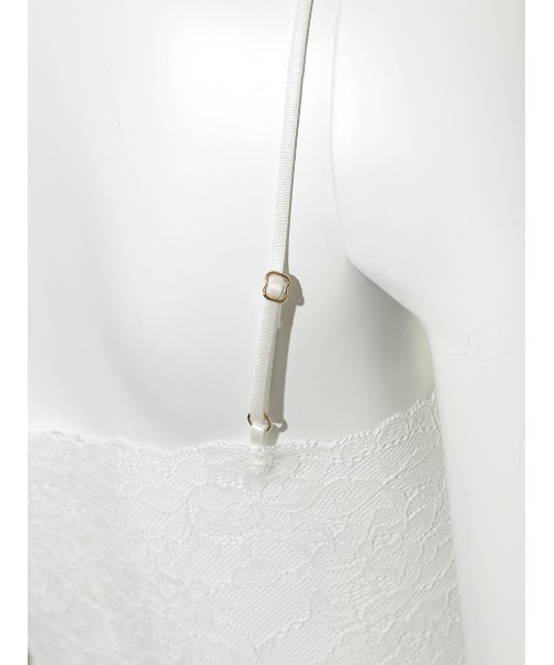 SNIDEL（スナイデル）の「レースカップインナーキャミ（キャミソール・レディース・ホワイト/ブラック/ピンクベージュ・FREE）」の8枚目の写真