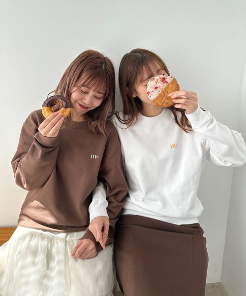 MAJESTIC LEGON(マジェスティックレゴン)の「トゥイーティー スウェット(スウェット・レディース・オフホワイト/ブラウン・MEDIUM)」の6枚目の写真