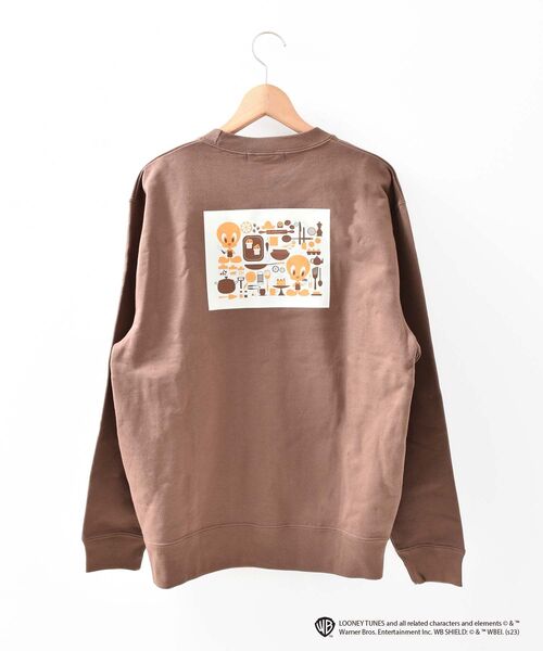 MAJESTIC LEGON(マジェスティックレゴン)の「トゥイーティー スウェット(スウェット・レディース・オフホワイト/ブラウン・MEDIUM)」の4枚目の写真
