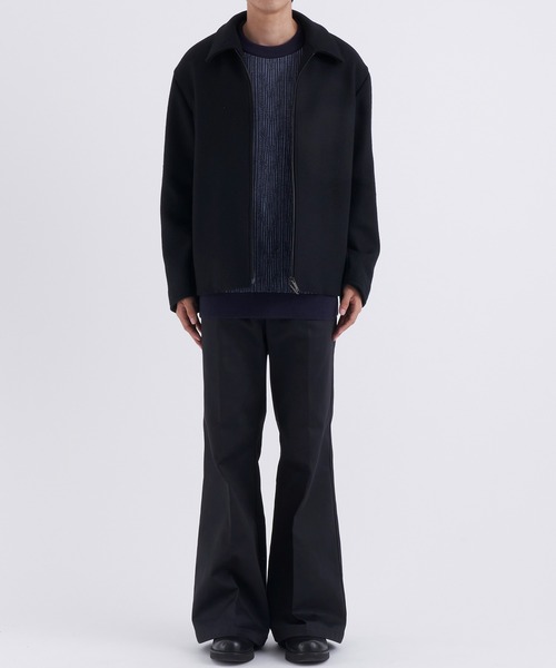 STUDIOUS(ステュディオス)の「Cashmere wool ジップブルゾン(ブルゾン・メンズ・ブラック/オリーブ・1/2/3)」の3枚目の写真