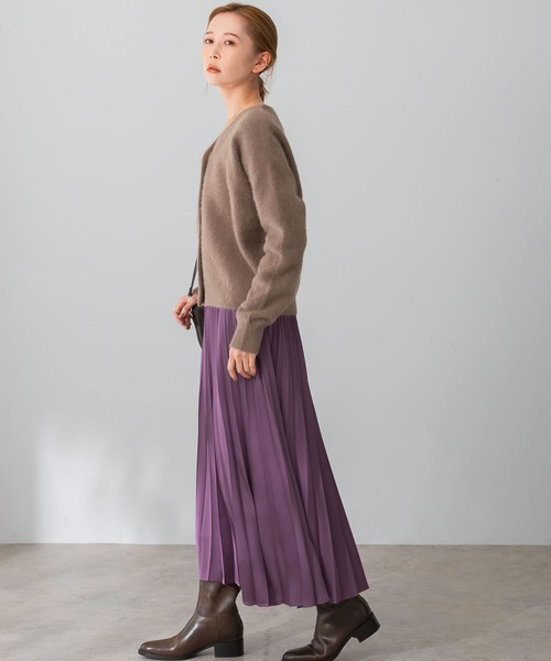 URBAN RESEARCH ROSSO WOMEN（アーバンリサーチ　ロッソ）の「サテンプリーツスカート（スカート・レディース・キャメル/ピンク/ネイビー・36/38）」の20枚目の写真