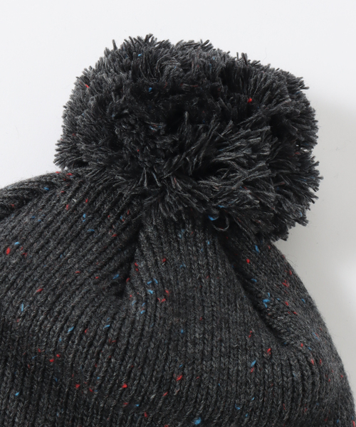 NEW ERA（ニューエラ）の「【NEW ERA / ニューエラ】別注 LA ネップ ポンポンニットキャップ（ニットキャップ/ビーニー・メンズ・アイボリー/ブラックミックス・FREE）」の7枚目の写真