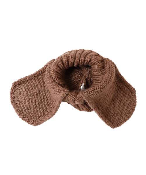 14+（イチヨンプラス）の「耳当て付リブニット帽（ニットキャップ/ビーニー・レディース・グレー/アイボリー/ブラック/ブラウン・FREE）」の15枚目の写真