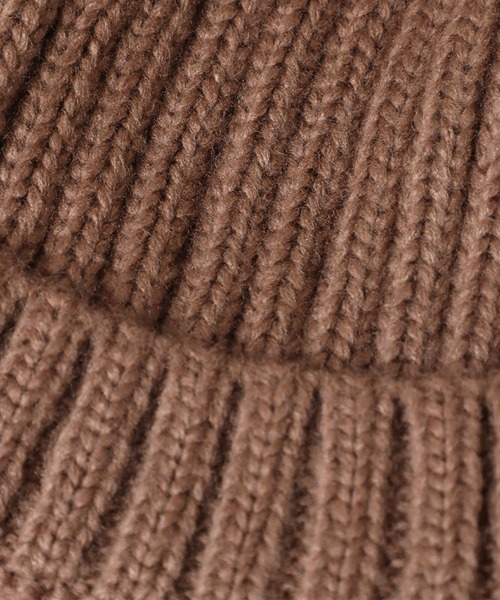 14+（イチヨンプラス）の「耳当て付リブニット帽（ニットキャップ/ビーニー・レディース・グレー/アイボリー/ブラック/ブラウン・FREE）」の16枚目の写真