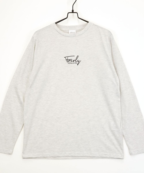 Burner(バーナー)の「【GROOVY STORE】ロゴプリント ロングスリーブTシャツ(Tシャツ/カットソー・メンズ・ブラック系その他4/ホワイト系その他2/ホワイト系その他4/ブラック/ホワイト/ライトブラック/ブラック系その他5/ホワイト系その他5/グレイッシュベージュ/ブラック系その他3/ブラック系その他2/ライトベージュ/インディゴブルー/スミクロ/ライトパープル/ミント/ラベンダー/ブルー/ブルー系その他2/ホワイト系その他3/ブラック系その他6/サックスブルー/クリアグリーン/ネイビー・M/LL/L)」の2枚目の写真