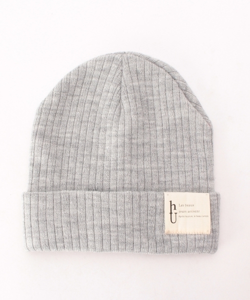 HusHusH（ハッシュアッシュ）の「タグ付きニットワッチ（ニットキャップ/ビーニー・レディース・グレー/ブルー/レッド/ブラック・00）」の3枚目の写真