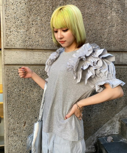 Candy Stripper(キャンディストリッパー)の「VOLUME FRILL トップス(その他トップス・レディース・ブラック/ヘザーグレー/オフホワイト・2)」の22枚目の写真