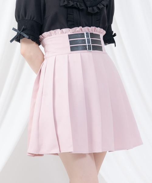 セール】3連バックルベルトプリーツスカート（スカート）｜DearMyLove