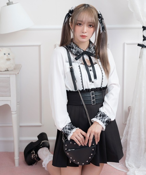 セール】3連バックルベルトプリーツスカート（スカート）｜DearMyLove