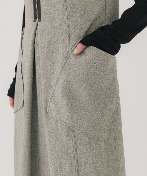 フロントジップジャンスカ（ジャンパースカート）｜PUBLIC TOKYO