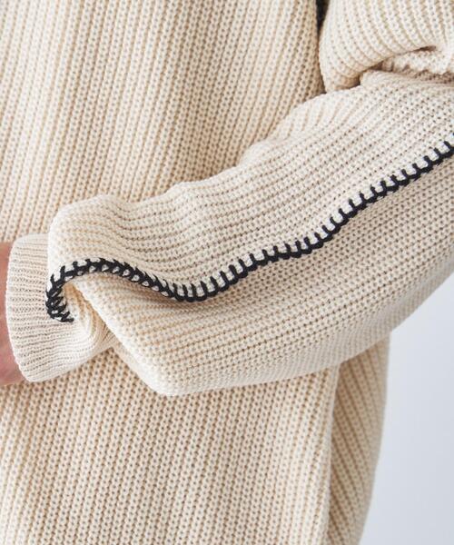 WEGO(ウィゴー)の「WEGO/ハンドステッチカーディガン(カーディガン/ボレロ・メンズ・ブラック/ホワイト/グリーン・MEDIUM/LARGE)」の19枚目の写真