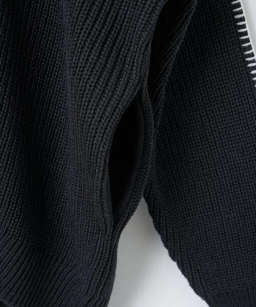 WEGO(ウィゴー)の「WEGO/ハンドステッチカーディガン(カーディガン/ボレロ・メンズ・ブラック/ホワイト/グリーン・MEDIUM/LARGE)」の12枚目の写真