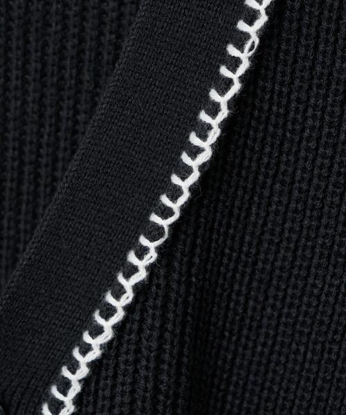 WEGO(ウィゴー)の「WEGO/ハンドステッチカーディガン(カーディガン/ボレロ・メンズ・ブラック/ホワイト/グリーン・MEDIUM/LARGE)」の7枚目の写真