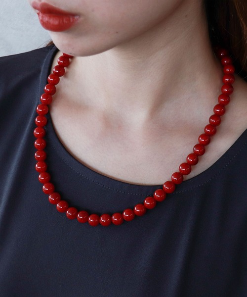 10㎜REDネックレス（ネックレス）｜Cepica（セピカ）のファッション