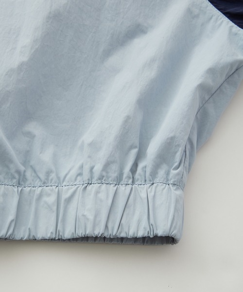 forksy.(フォルクシー)の「【forksy.】【セットアップ対応】ナイロンショート丈ライントラックジャケット(ナイロンジャケット・レディース・パープル/ネイビー/オフホワイト・FREE)」の13枚目の写真