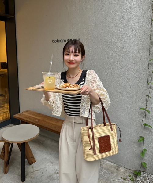 hinari（ヒナリ）の「配色ニットタンクトップ（タンクトップ）」｜詳細画像