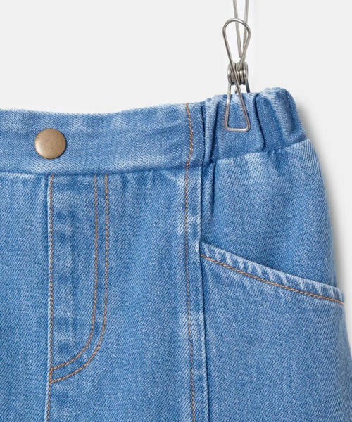 ROPE' PICNIC(ロペピクニック)の「【KIDS】デニム切り替えフレアスカート/リンクコーデ(デニムスカート・キッズ・サックスブルー・110/120/130/140/150)」の7枚目の写真