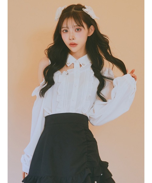 【セール】ワンショルブラウス（シャツ/ブラウス）｜Ank Rouge（アンクルージュ）