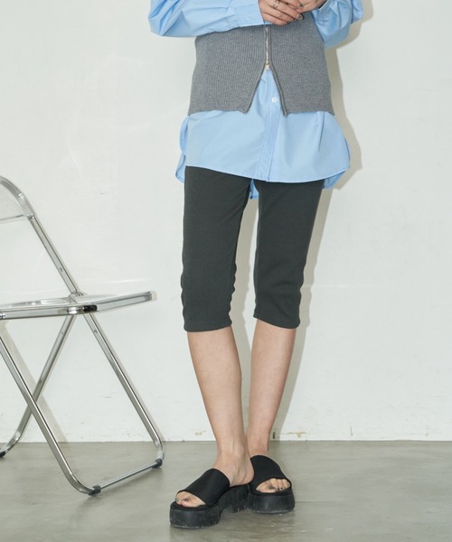 Auntie Rosa Holiday(アンティローザホリデー)の「カットリブサイクルパンツ(その他パンツ・レディース・ブラック/グレー・MT/SMALL)」の18枚目の写真