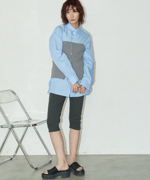 Auntie Rosa Holiday(アンティローザホリデー)の「カットリブサイクルパンツ(その他パンツ・レディース・ブラック/グレー・MT/SMALL)」の14枚目の写真