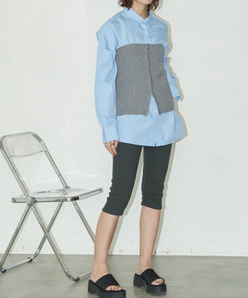 Auntie Rosa Holiday(アンティローザホリデー)の「カットリブサイクルパンツ(その他パンツ・レディース・ブラック/グレー・MT/SMALL)」の17枚目の写真