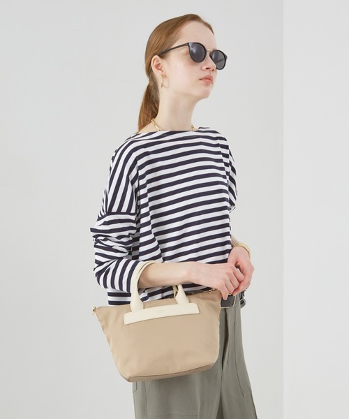 LOWELL things（ロウェル　シングス）の「Sophiny/Wフェイスミニボストンバッグ（ショルダーバッグ・レディース・ベージュ/ブラック/ライトブルー/ピンク・フリー）」の2枚目の写真