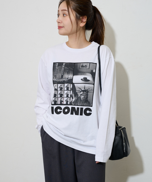 JOURNAL STANDARD（ジャーナルスタンダード）の「LIFE ロンT（Tシャツ/カットソー・レディース・ホワイト/ベージュ・FREE）」の2枚目の写真