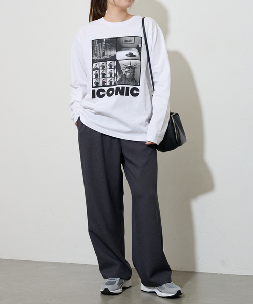 JOURNAL STANDARD（ジャーナルスタンダード）の「LIFE ロンT（Tシャツ/カットソー・レディース・ホワイト/ベージュ・FREE）」の6枚目の写真