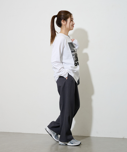 JOURNAL STANDARD（ジャーナルスタンダード）の「LIFE ロンT（Tシャツ/カットソー・レディース・ホワイト/ベージュ・FREE）」の7枚目の写真