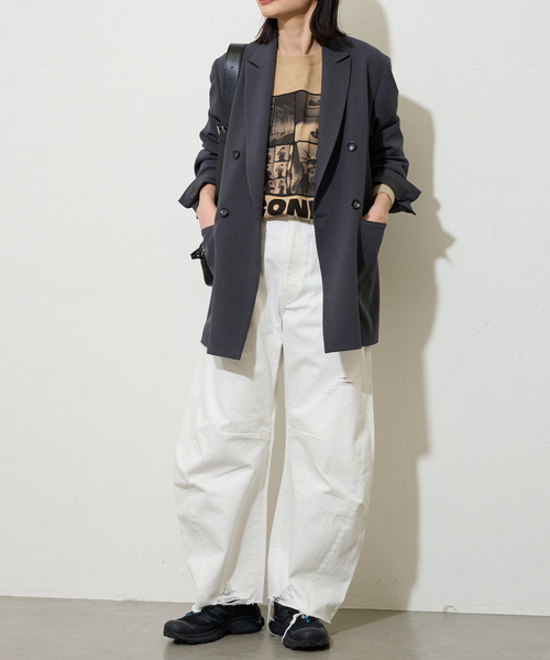 JOURNAL STANDARD（ジャーナルスタンダード）の「LIFE ロンT（Tシャツ/カットソー・レディース・ホワイト/ベージュ・FREE）」の12枚目の写真