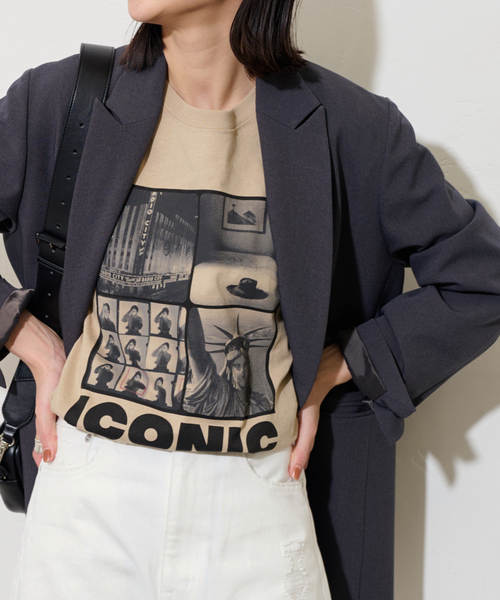 JOURNAL STANDARD（ジャーナルスタンダード）の「LIFE ロンT（Tシャツ/カットソー・レディース・ホワイト/ベージュ・FREE）」の13枚目の写真