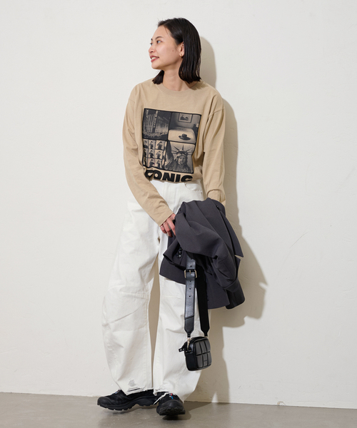 JOURNAL STANDARD（ジャーナルスタンダード）の「LIFE ロンT（Tシャツ/カットソー・レディース・ホワイト/ベージュ・FREE）」の18枚目の写真