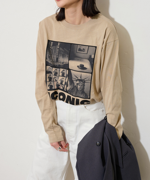 JOURNAL STANDARD（ジャーナルスタンダード）の「LIFE ロンT（Tシャツ/カットソー・レディース・ホワイト/ベージュ・FREE）」の20枚目の写真