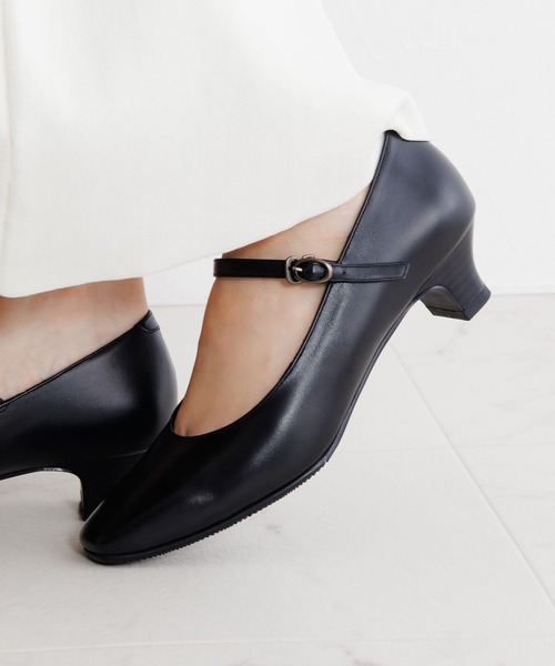 卑弥呼（ヒミコ）の「【Made in Japan】【卑弥呼】3.5cmヒールストラップ付ブラックパンプス/600005（パンプス・レディース・ブラック・21.5cm/22.0cm/22.5cm/23.0cm/23.5cm/24.0cm/24.5cm/25.0cm/25.5cm/26.0cm/26.5cm）」の10枚目の写真