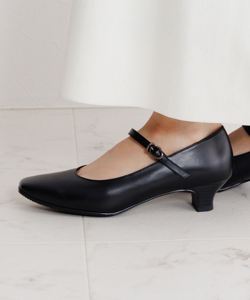 卑弥呼（ヒミコ）の「【Made in Japan】【卑弥呼】3.5cmヒールストラップ付ブラックパンプス/600005（パンプス・レディース・ブラック・21.5cm/22.0cm/22.5cm/23.0cm/23.5cm/24.0cm/24.5cm/25.0cm/25.5cm/26.0cm/26.5cm）」の9枚目の写真