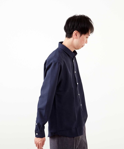 MEN'S MELROSE（メンズメルローズ）の「ウーリースタンダードレギュラーカラーシャツ（シャツ/ブラウス・メンズ・ネイビー/チェック/ホワイト・3/4/2）」の7枚目の写真