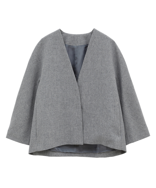 セール】ノーカラージャケット（ノーカラージャケット）｜TIARA