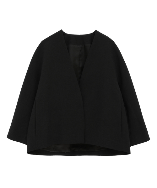 Tiara（ティアラ）の「ノーカラージャケット（ノーカラージャケット・レディース・ブラック/ブルー/グレイッシュベージュ・2/3）」の16枚目の写真