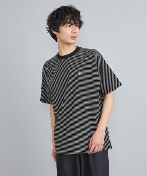 国内配送【HERNO】 コットンジャージー×タフタ Tシャツ HERNO (ヘルノ) クレープジャージ 無地 クルーネック 半袖 T