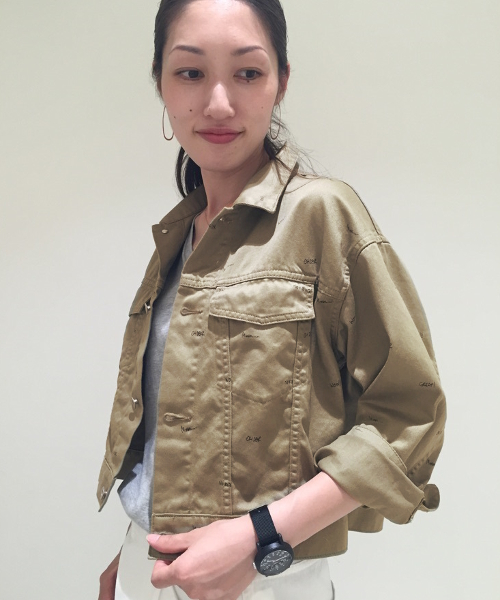 JOURNAL STANDARD(ジャーナルスタンダード)の「プリントウェポン ショートGジャン#(ブルゾン・レディース・ベージュ・FREE)」の1枚目の写真