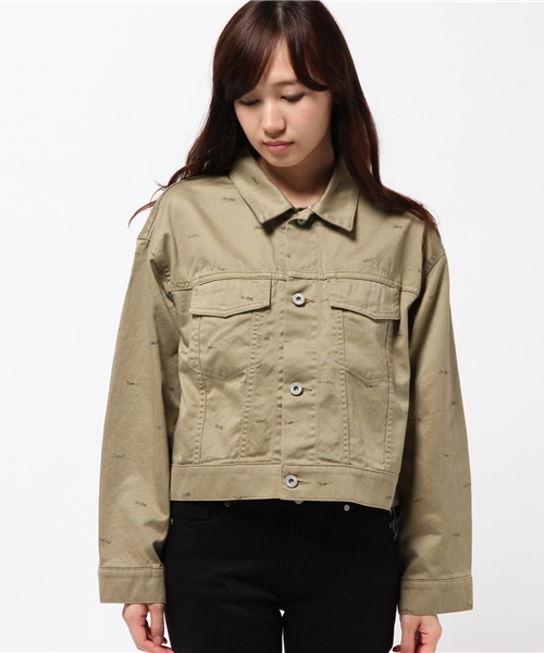 JOURNAL STANDARD(ジャーナルスタンダード)の「プリントウェポン ショートGジャン#(ブルゾン・レディース・ベージュ・FREE)」の2枚目の写真