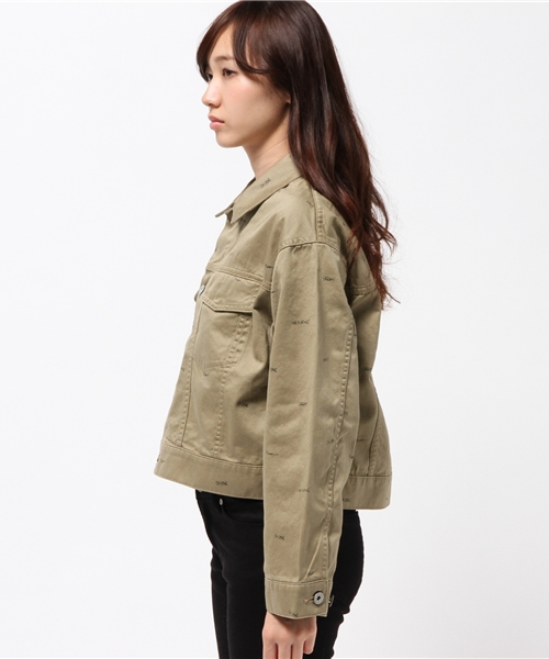 JOURNAL STANDARD(ジャーナルスタンダード)の「プリントウェポン ショートGジャン#(ブルゾン・レディース・ベージュ・FREE)」の3枚目の写真