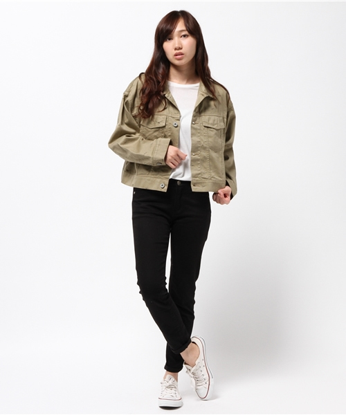 JOURNAL STANDARD(ジャーナルスタンダード)の「プリントウェポン ショートGジャン#(ブルゾン・レディース・ベージュ・FREE)」の5枚目の写真