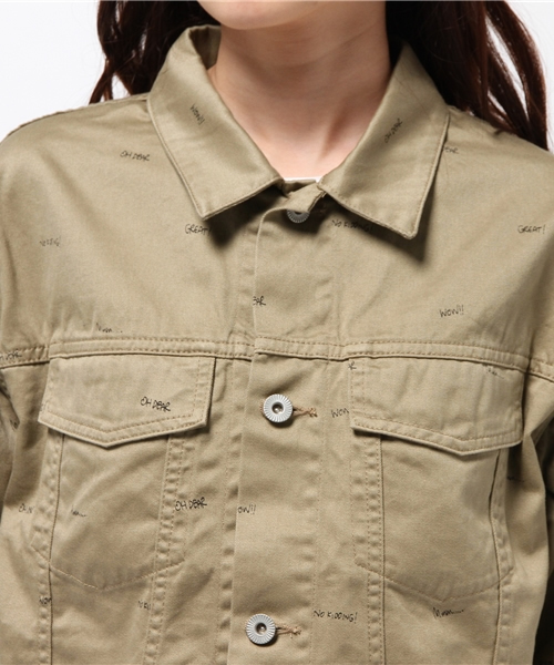 JOURNAL STANDARD(ジャーナルスタンダード)の「プリントウェポン ショートGジャン#(ブルゾン・レディース・ベージュ・FREE)」の6枚目の写真