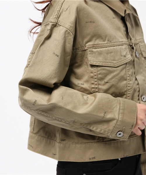 JOURNAL STANDARD(ジャーナルスタンダード)の「プリントウェポン ショートGジャン#(ブルゾン・レディース・ベージュ・FREE)」の7枚目の写真