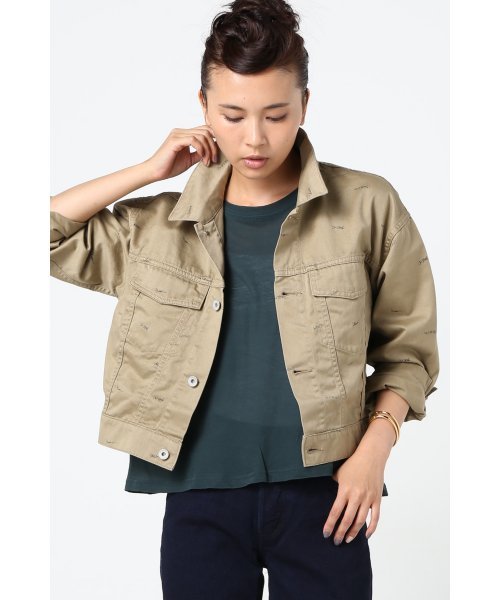 JOURNAL STANDARD(ジャーナルスタンダード)の「プリントウェポン ショートGジャン#(ブルゾン・レディース・ベージュ・FREE)」の14枚目の写真