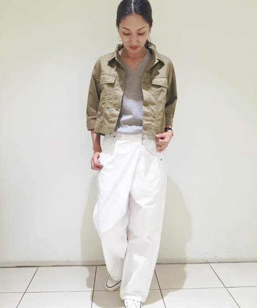 JOURNAL STANDARD(ジャーナルスタンダード)の「プリントウェポン ショートGジャン#(ブルゾン・レディース・ベージュ・FREE)」の15枚目の写真